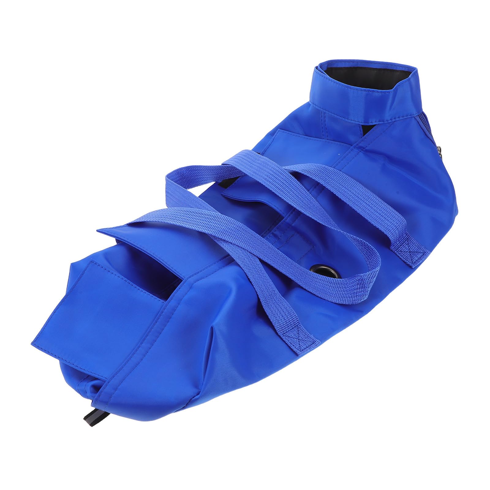 Bolsa de nylon azul para gatos IMIKEYA con diseño antiarañazos y estructura plegable 1