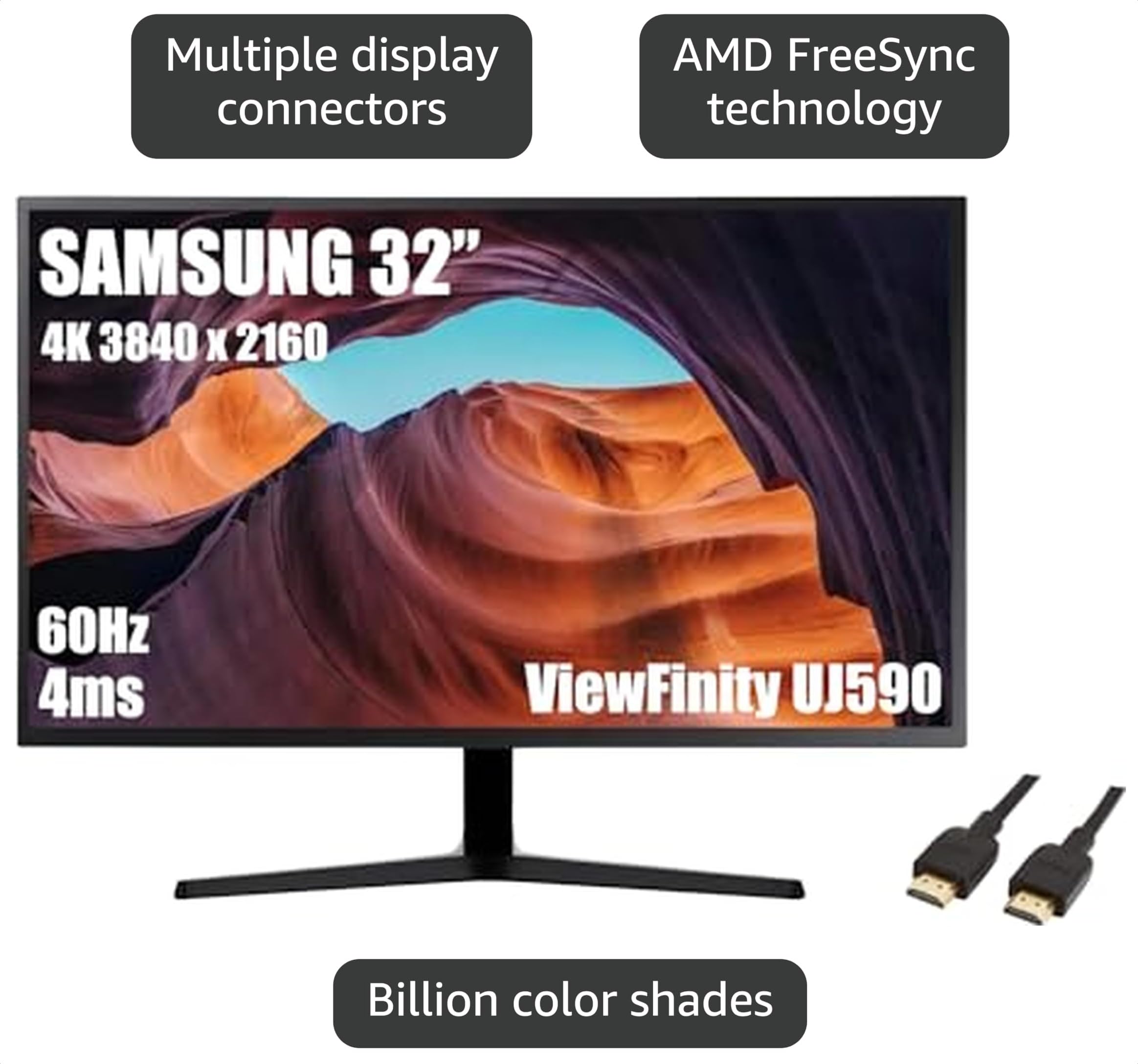 Amazon.com: SAMSUNG 32” ViewFinity UJ59 Series Monitor, 4K UHD
