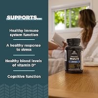 Vista 3 de Ancient Nutrition Multivitamínico para apoyo inmunológico, inmune, 21 vitaminas y minerales con vitamina D y C, cúrcuma, apoya la inmunidad