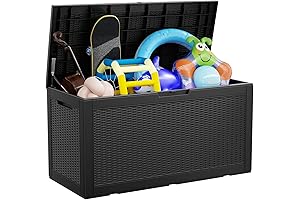 100 Gallon Outdoor Storage Deck Box: Waterproof, UV-Resistant, Lockable, Ultimate Outdoor Storage Companion