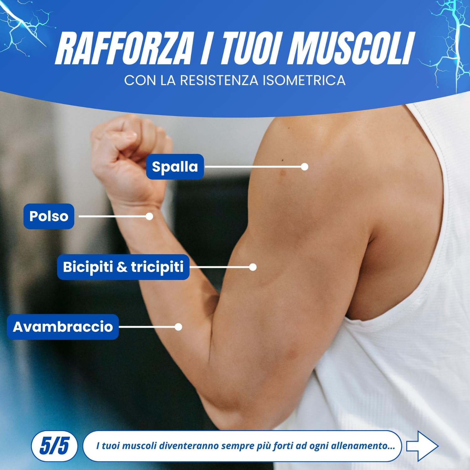 Gyro Ball – Giroscopio Professionale per Allenamento di Mano, Polso e Avambraccio – Antistress per Fitness, Riabilitazione e Rinforzo Muscolare – Regalo Uomo Donna