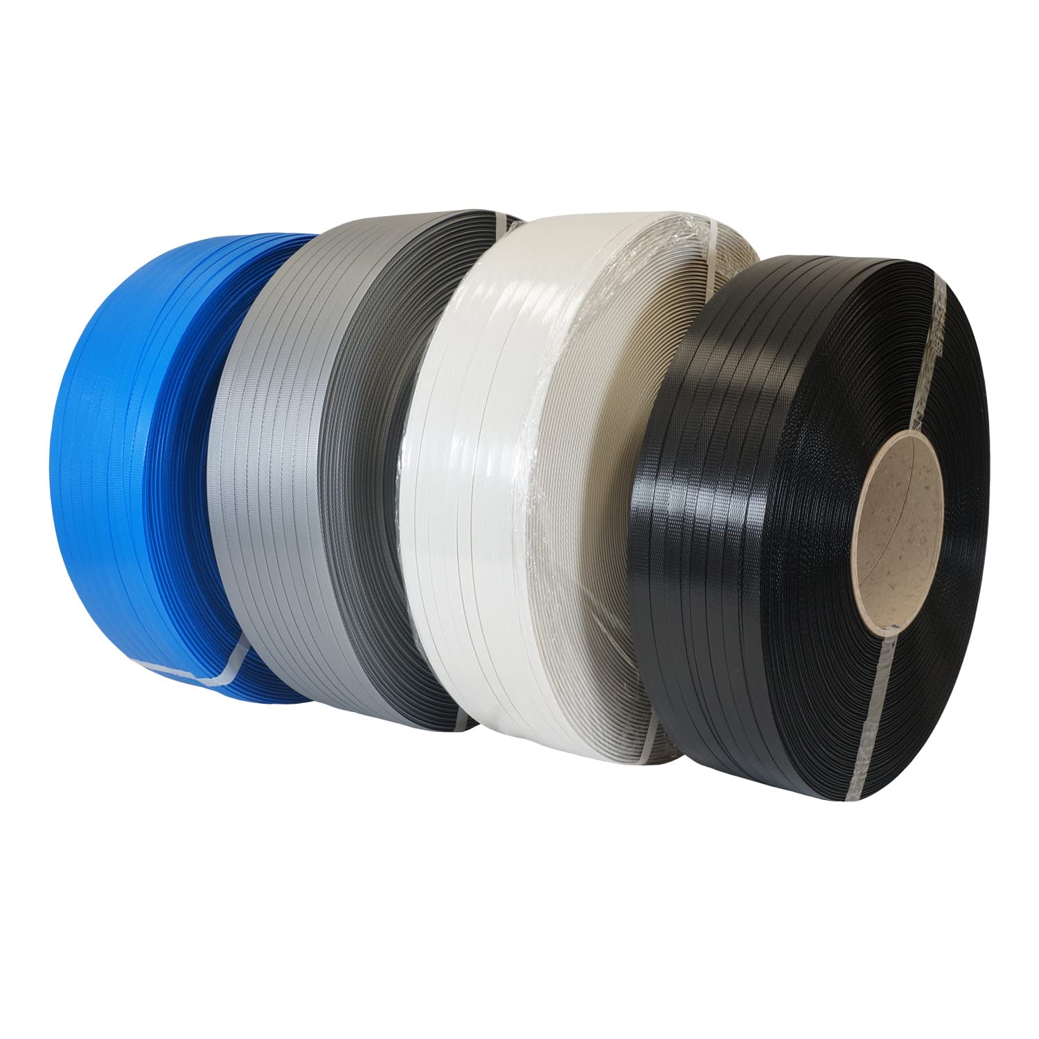 Cinta de fleje de polipropileno PP 13 mm x 0,8 mm 150 mm 1200 m Negro