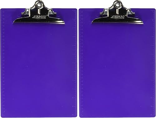 Miniatura 10 de Saunders Portapapeles de plástico reciclado, negro (21603) (paquete de 2)