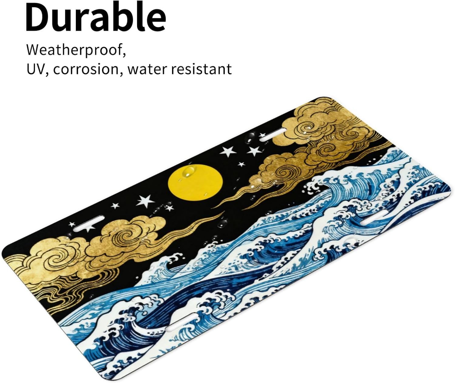 Ocean Waves Front License Plate Car Decorative License Plates image 5