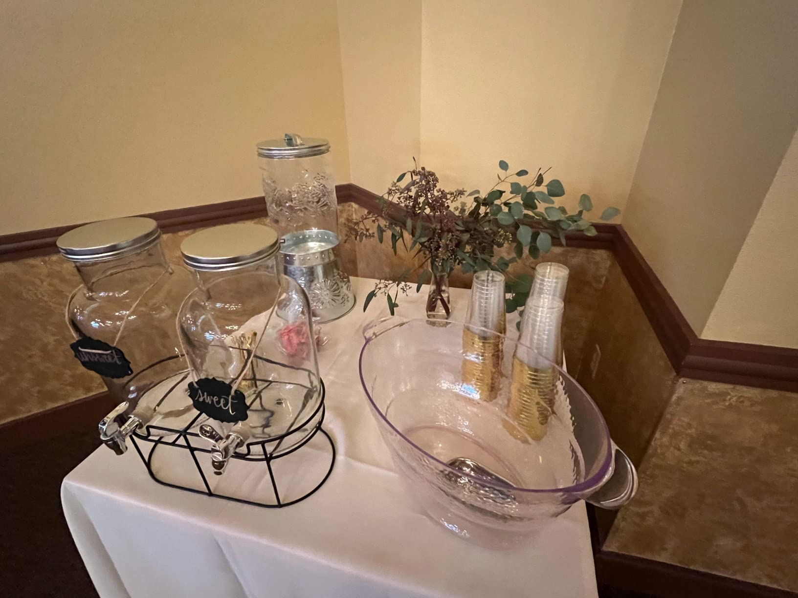 7/mo Finance 100 Gold Plastic Cups 16 Oz Clear Plastic Cups Tumblers