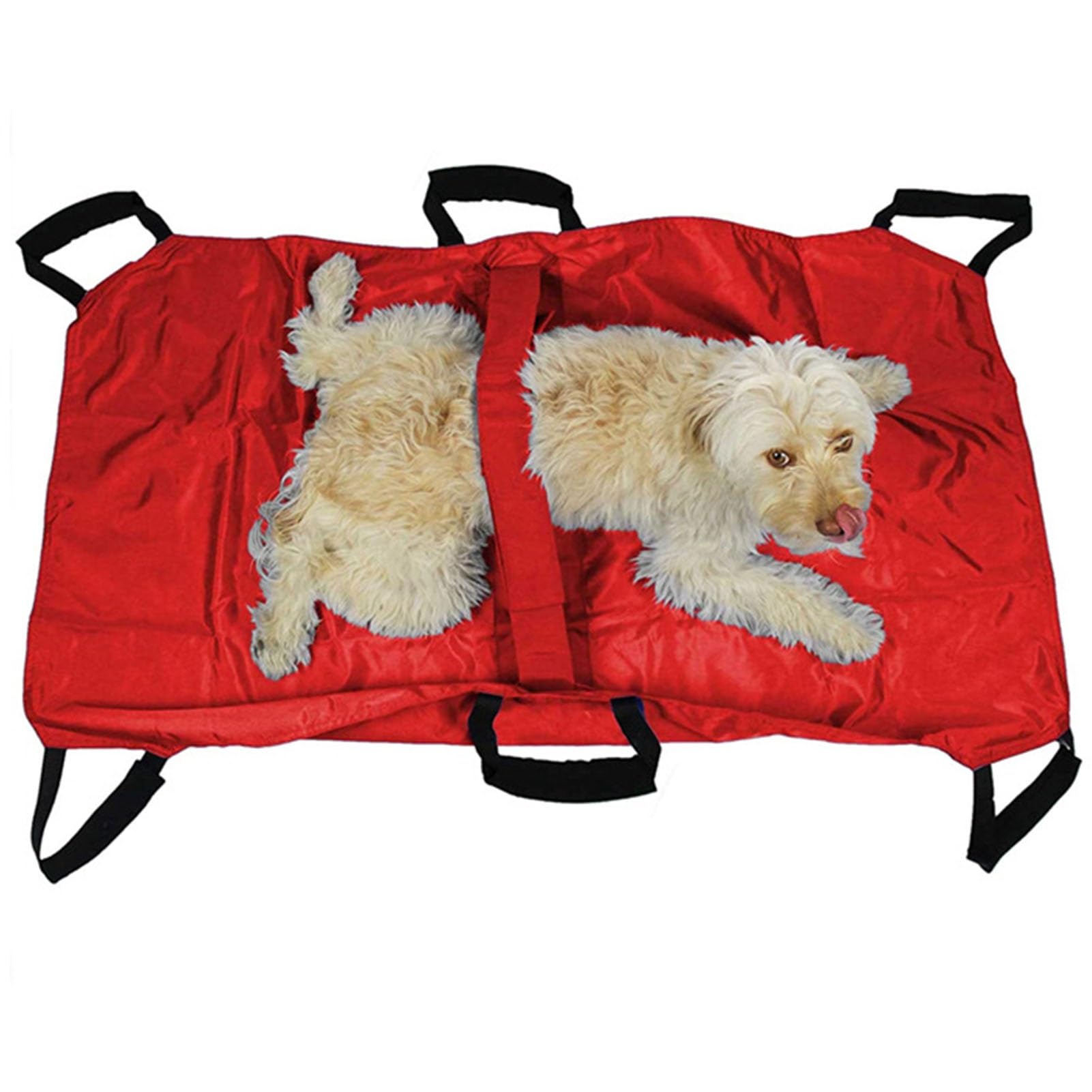 SGKOMN Pet Stretcher, Foldable Soft Animal Stretcher, Nylon Foldable Emergency Pet Animal Transport Stretcher Pet Dog Pet Carrier Transport Stretcher for Dogs and Other Animals Emergency Rescue, Red
