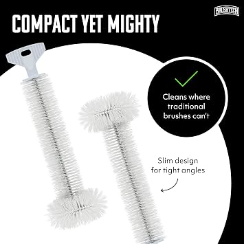 BRUSHTECH Kitchen Waste Food Disposal Brush White