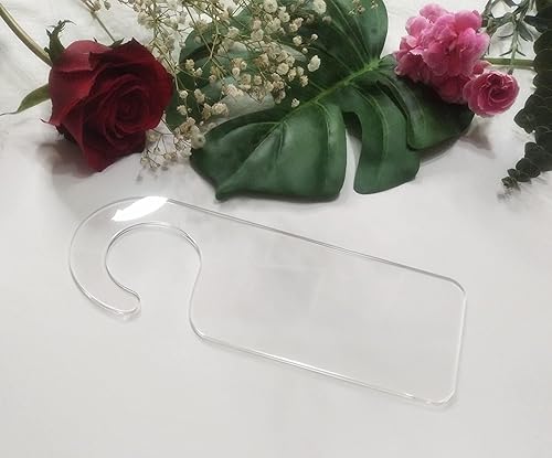 Miniatura 5 de 5 piezas de acrílico para colgar puertas en blanco, letrero acrílico personalizado con nombre de boda para dormir, divisores acrílicos para armario