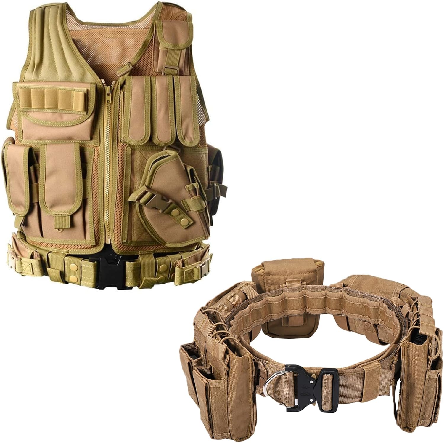 YAKEDA Battle Duty Belt & Airsoft Tactical Vest & Foam Pad