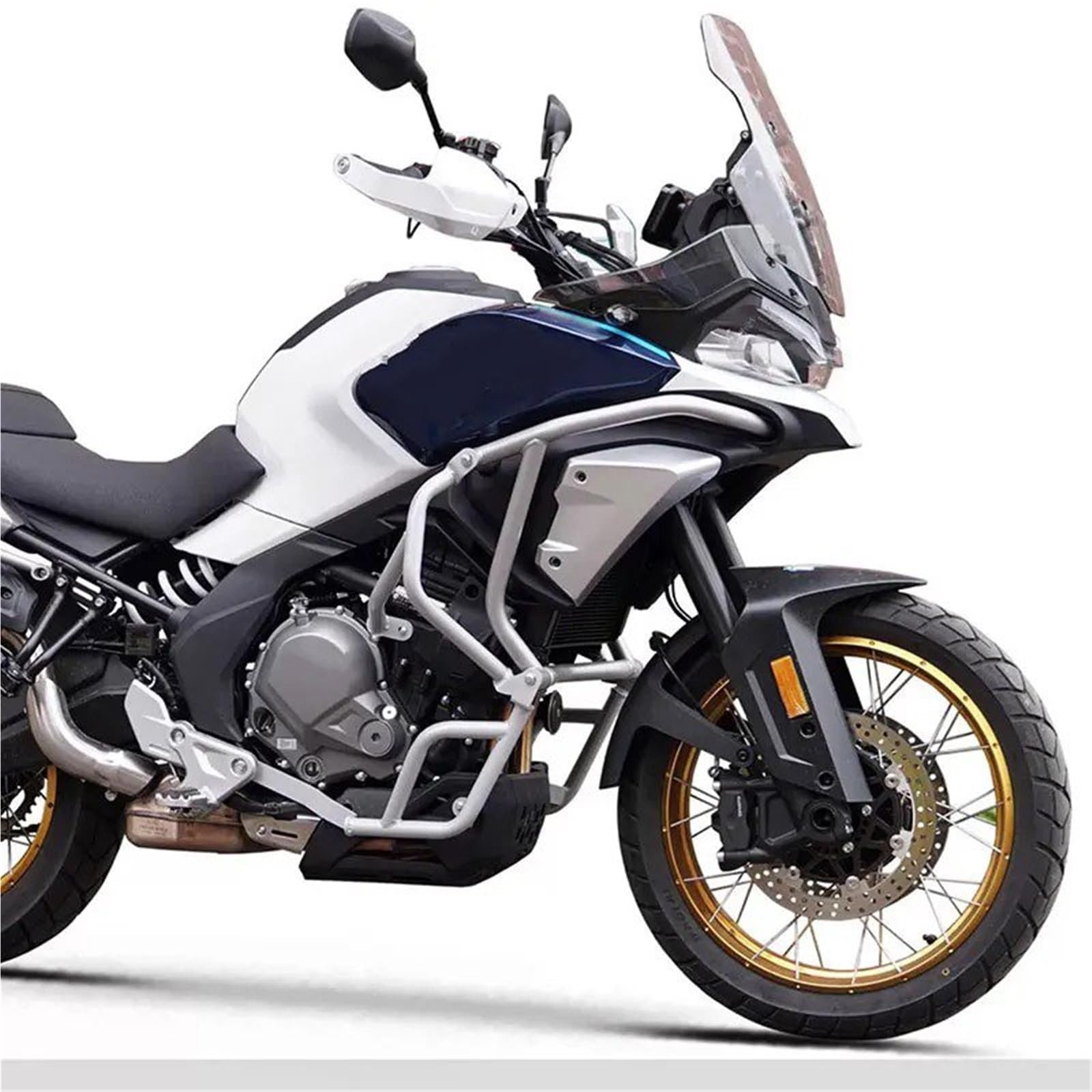 Barra Protezione Motore Per CFMOTO 700MT MT700 2025 Accessori Moto Autostrada Protezione Motore Crash Bar Telaio Paraurti Carenatura Barre Di Moto Paraurti Bars(Lower(Black))