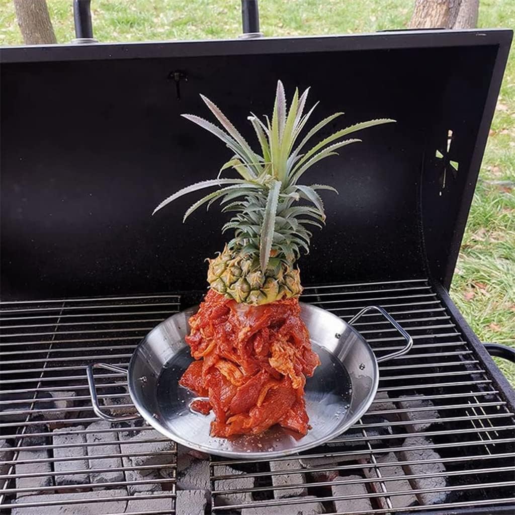 Vertical Meat Rack Steel Barbecue Grill Roast Chicken Skewer BBQ Plate