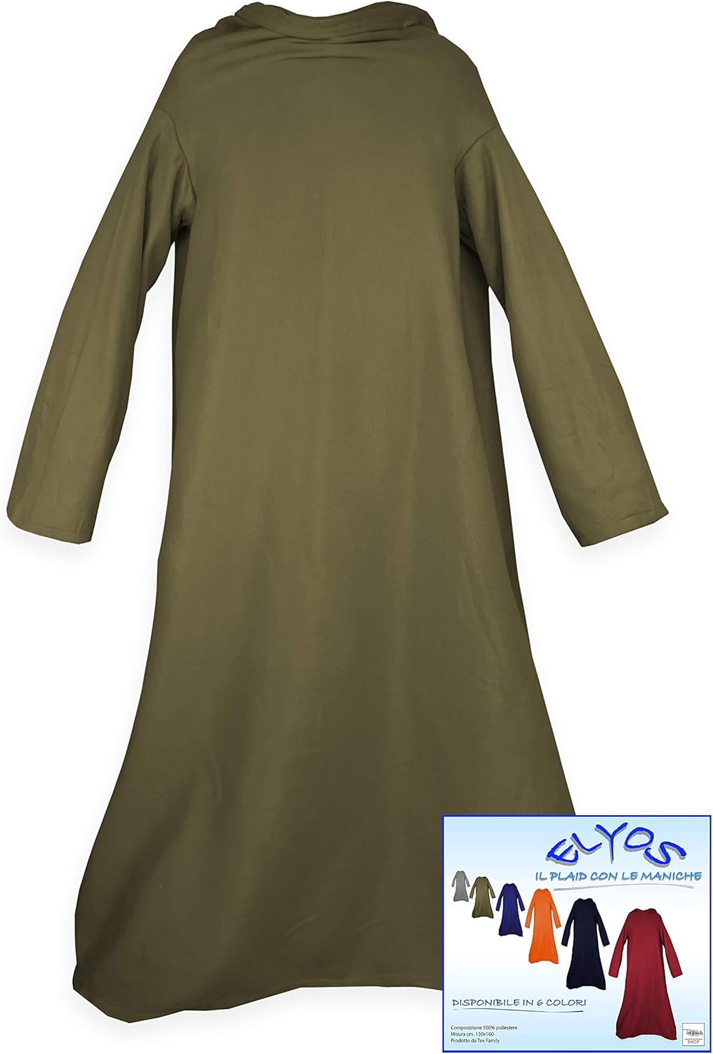 tv coperta con maniche