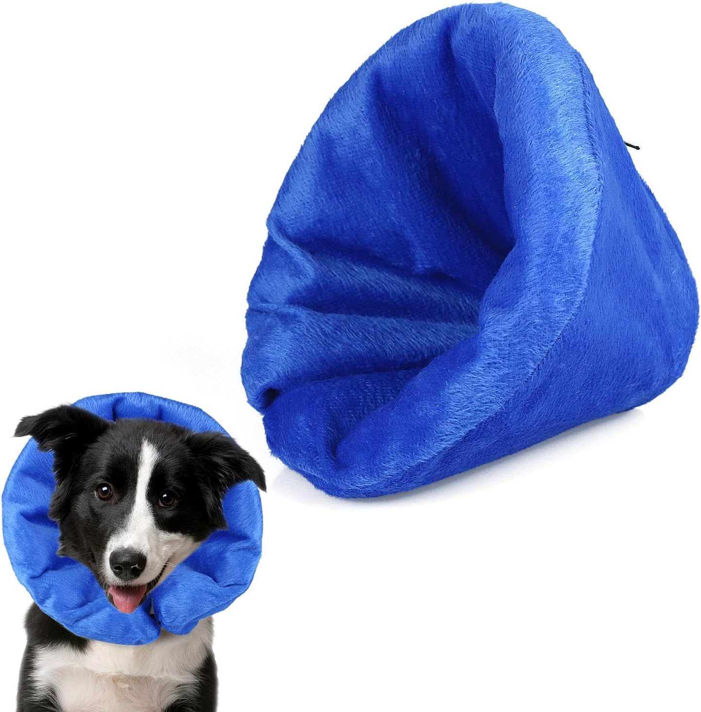 Yakalla Dog Cone Collar Soft - Inflatable Dog Collars for After Surgery, Protective Collar for Dogs,Adjustable Pet Recovery E-Collar for Small Medium Large Dogs