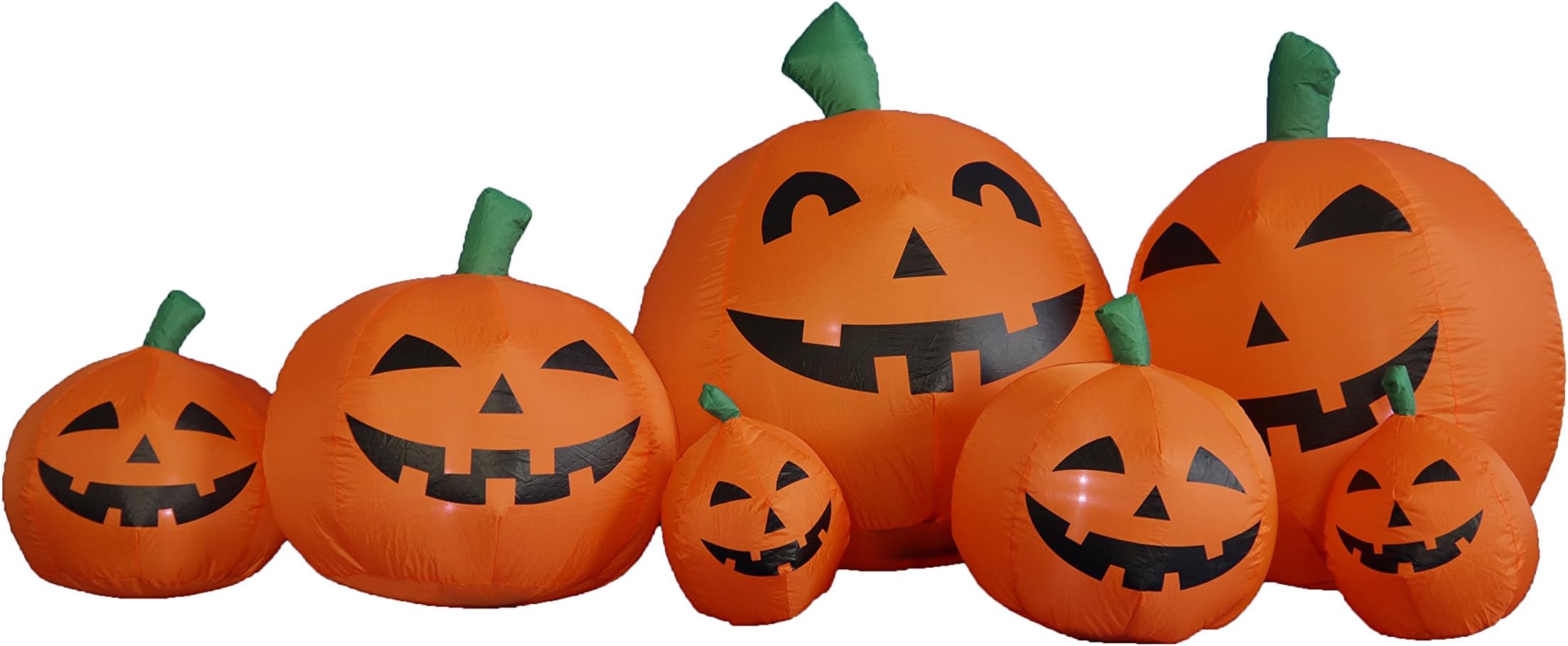 7.5 Foot Long Inflatable Halloween Pumpkins