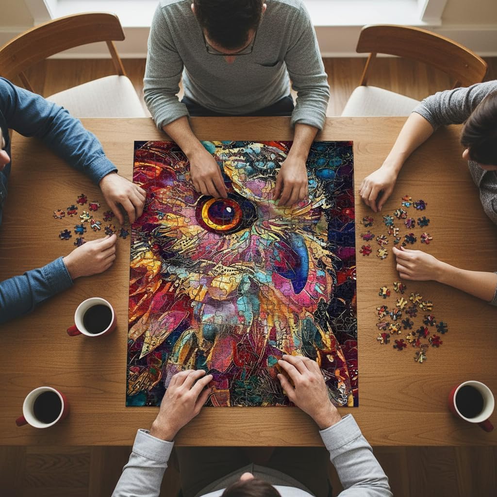 Ingooood Jigsaw Puzzle 1000 Pieces - Fantasy Series- Entertainment Toys for Adult Special Graduation or Birthday Gift Home Decor (Owl)