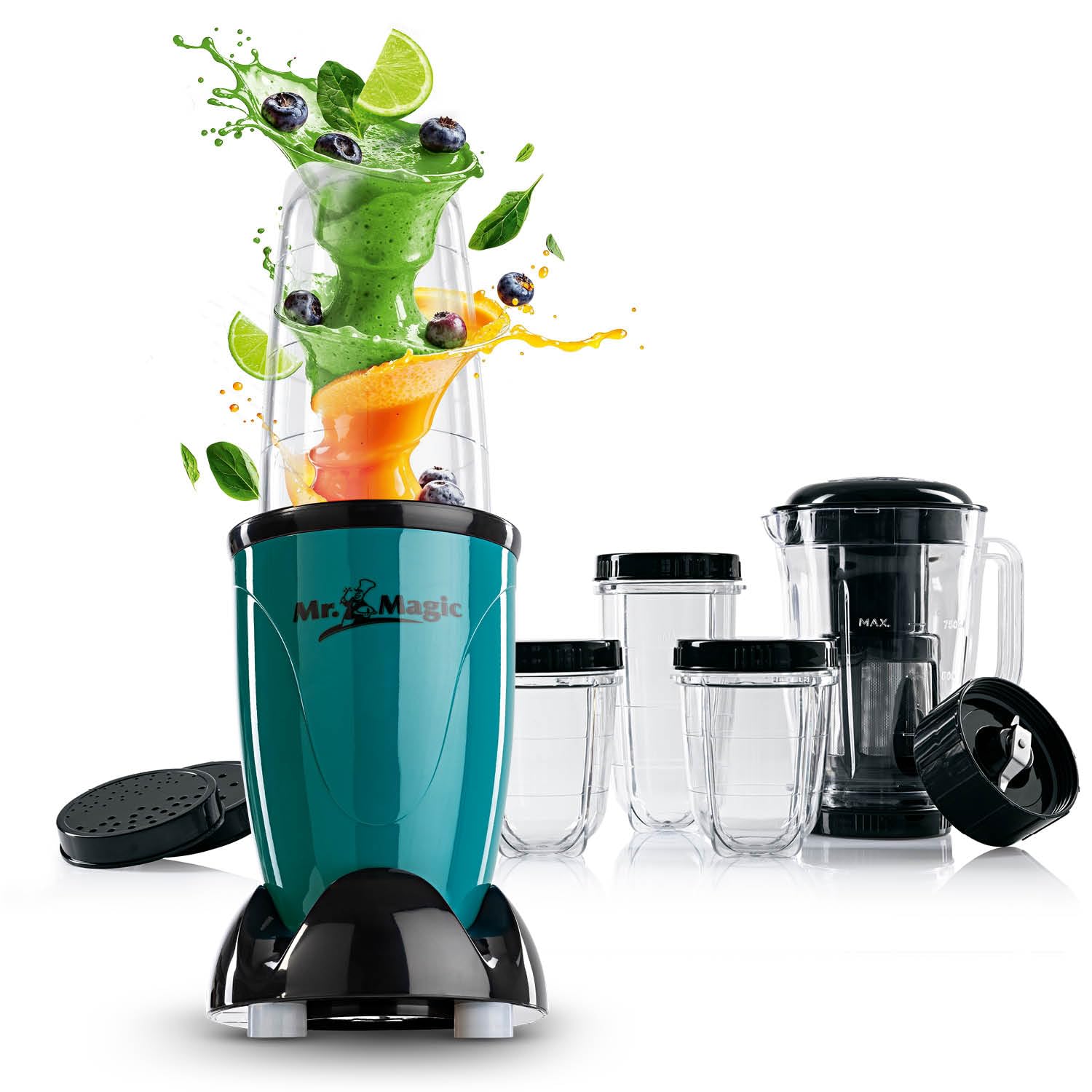 GOURMETmaxx Mr. Magic Mixer | Smoothie Maker with XXL Accessory