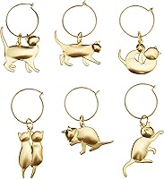 Vista 10 de Twine Dijes de vino y marcadores de bebidas para copas de vino, 6