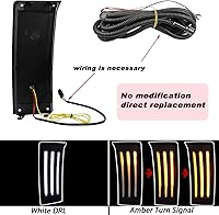 Vista 3 de Kit de luz antiniebla frontal LED completa DRL para Toyota Tundra 2022 2023 parachoques de repuesto, función como luces direccionales secuenciales