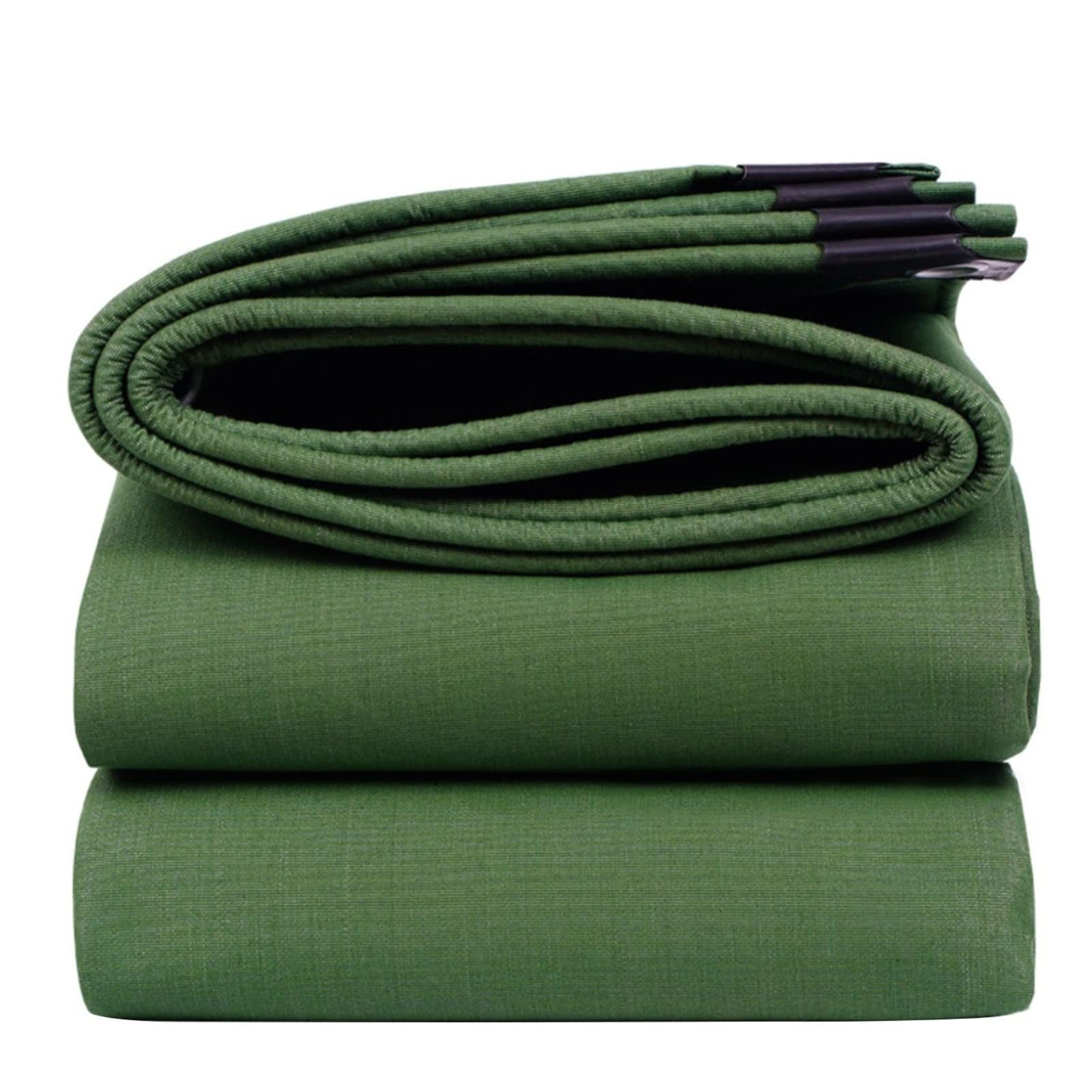 Lona resistente al agua de 0.75 mm y toldo impermeable verde con ojales