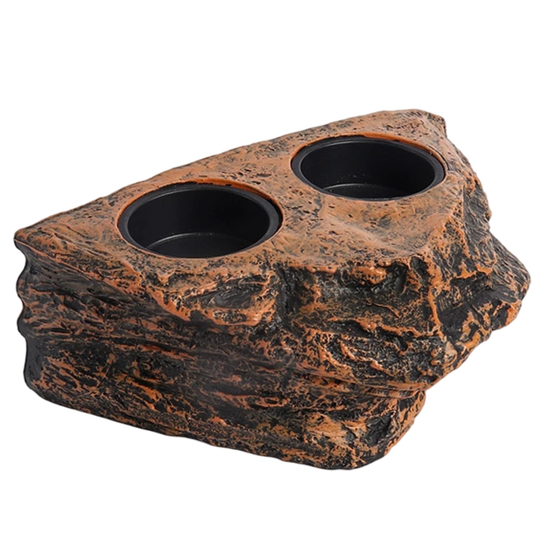 Hperu Gecko Feeding Ledge Magnetic Hanging Reptile Food Dish with 2 Feeding Bowl for Bearded Dragon Snake Lizard, Crested Gecko Tank Accessories