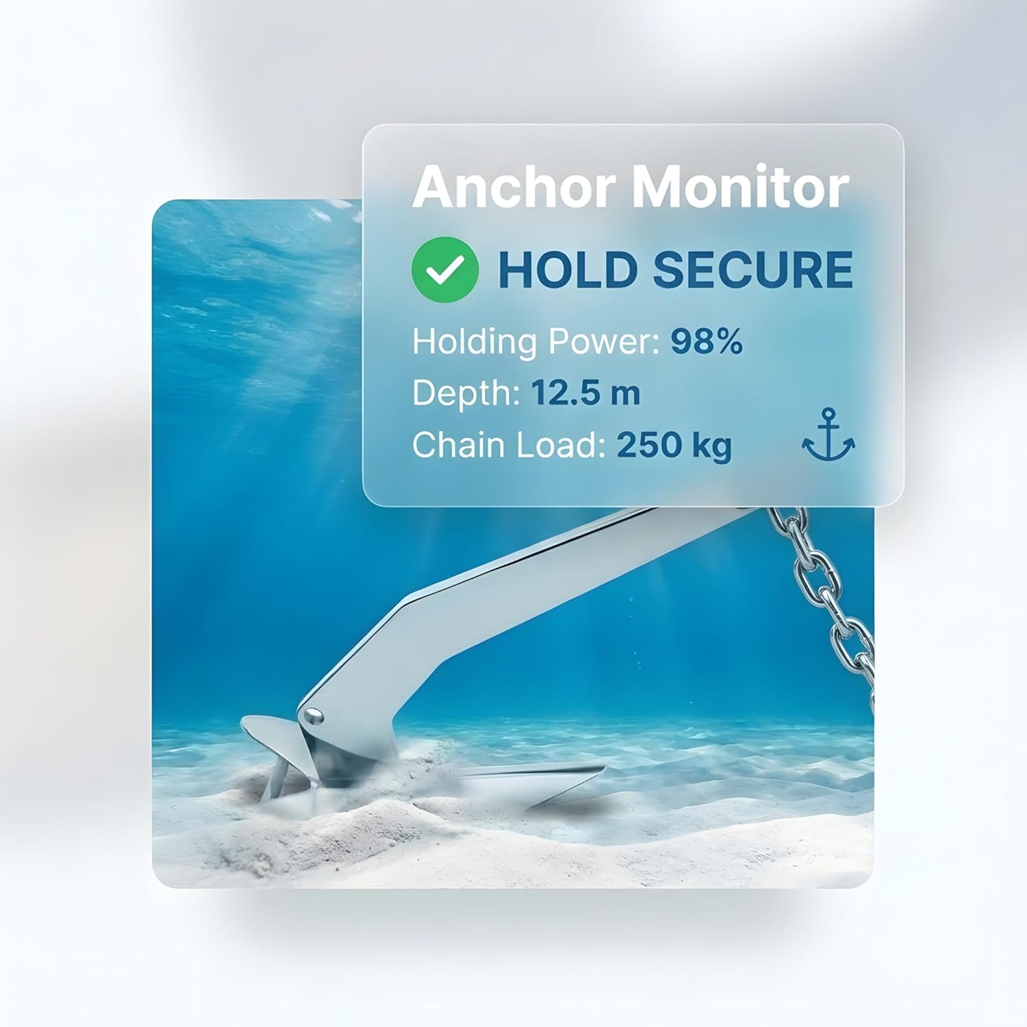 Delta Anchor, Stainless Steel Boat Anchor with Mirror Polish, Corrosion Resistant for Yacht/Sailboat/Fishing Boat