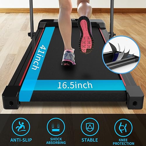 Miniatura 3 de Under Desk Treadmill Walking Pad Desk Treadmill for Office Under Desk 265LBS with Blue Tooth Speaker, Remote Control and LED Display, Walking