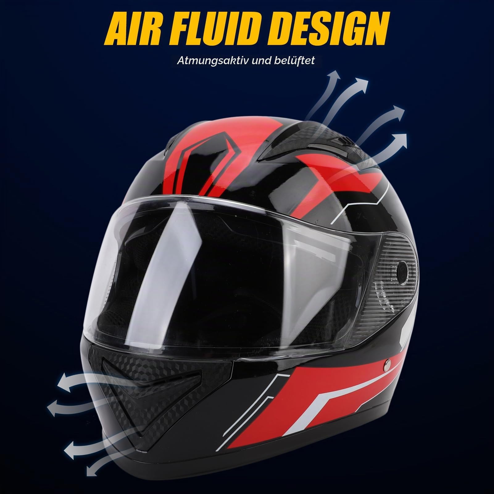Integralhelm, einzigartiges Design, Leichter Fahrradhelm, atmungsaktive Baumwollschicht, Abnehmbarer Fleece-Halswärmer für Kopfumfänge von 54–61 cm