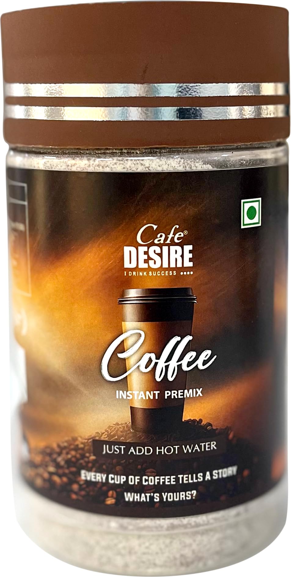 Cafe DESIRE I DRINK SUCCESS Instant Coffee Premix | Makes 40-50 Cups | 3-in-1 Premix | Just add hot water | 500g Jar (B0D53MFYNW) Amazon Price History, Amazon Price Tracker