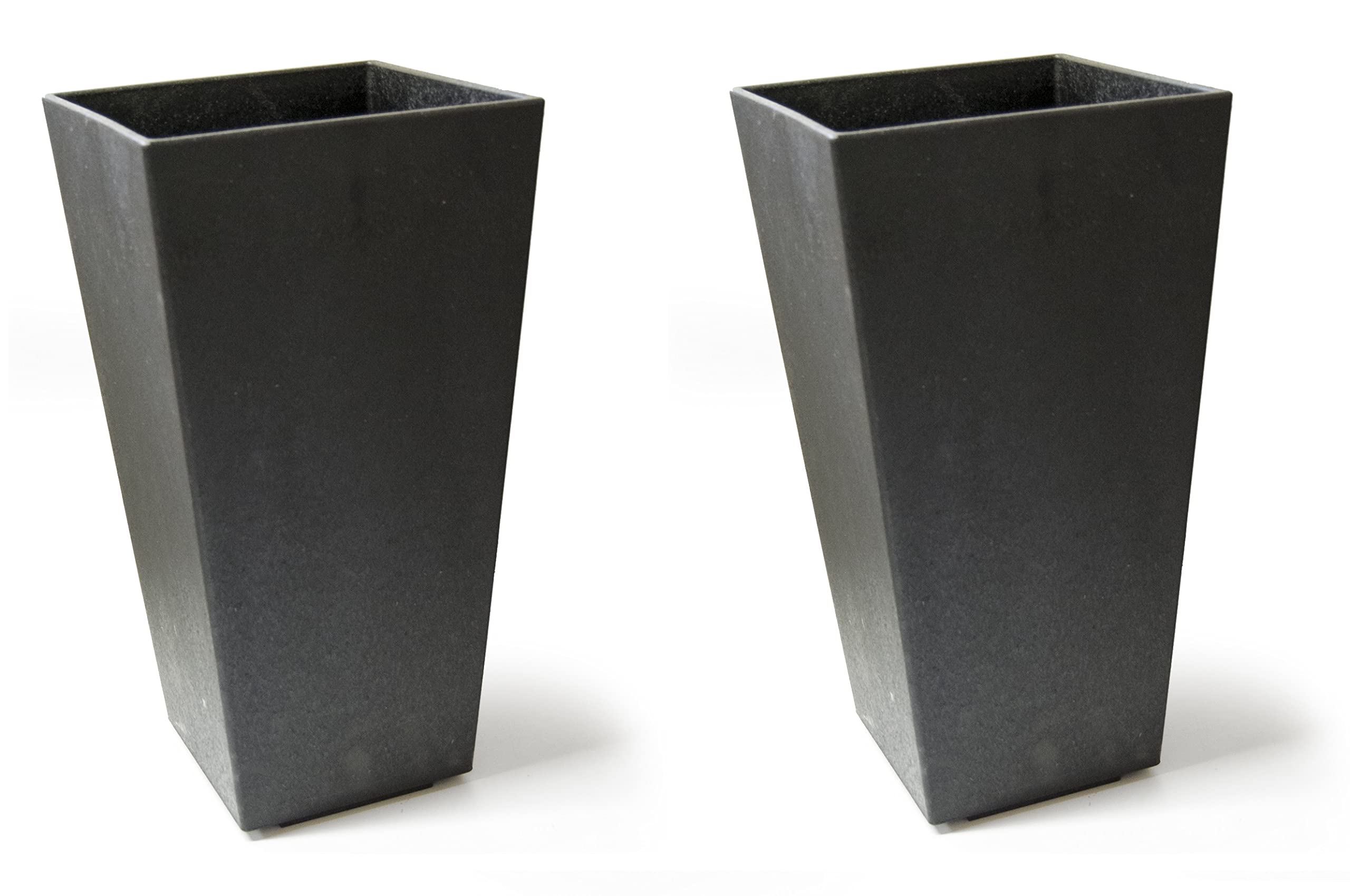 Primeur Sonata Slate Planter 50Cm 2 Pack