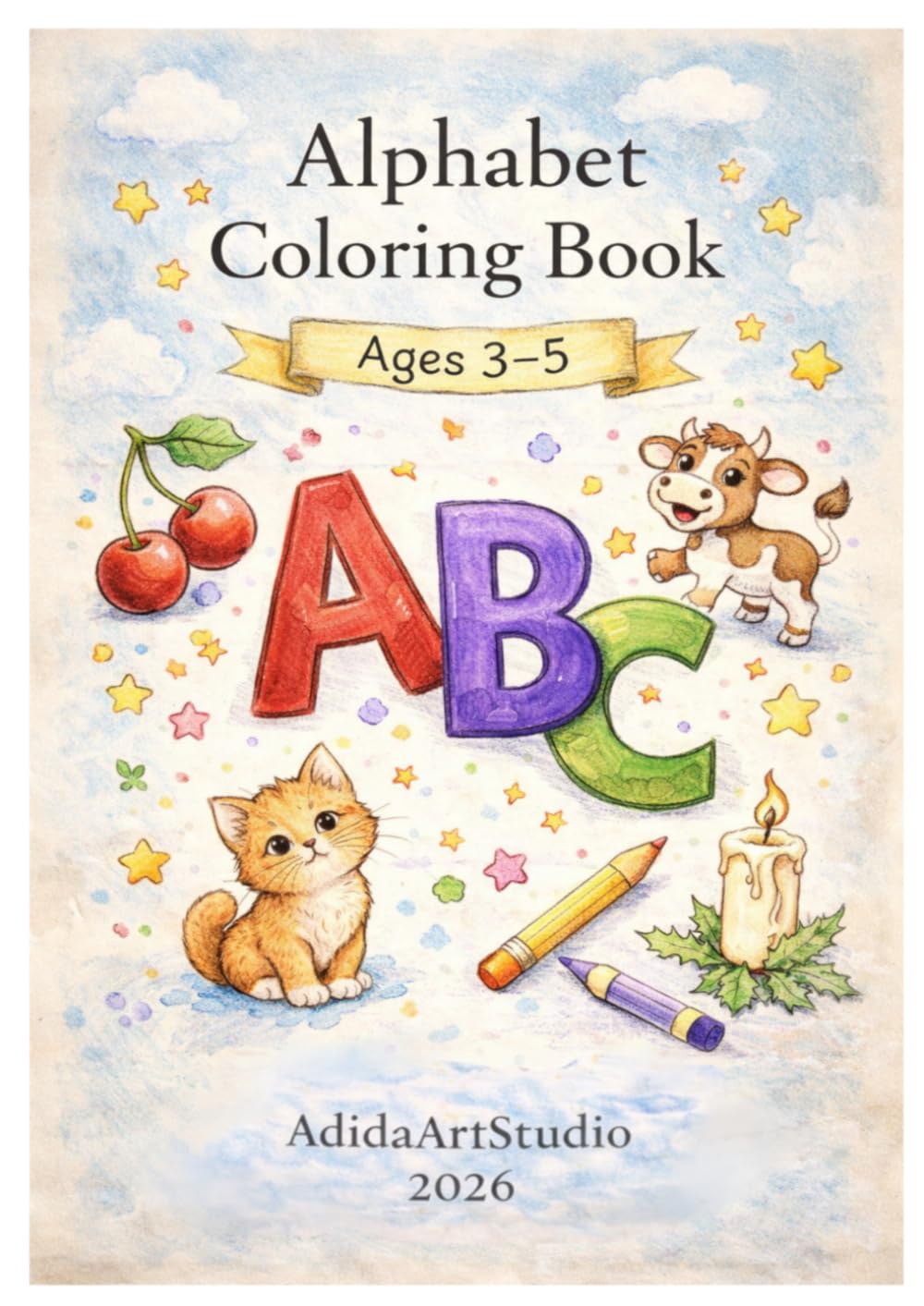 Alphabet Coloring Book: ABC Coloring Book for Kids Ages 3-5, learn letters while Coloring (Learning Coloring Book for kids)