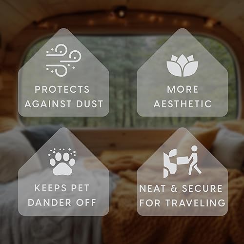 Miniatura 7 de Milliard Funda de transporte para el colchón de espuma viscoelástica plegable de 6 pulgadas, tamaño de cuna (75 x 31 x 6 pulgadas) (colchón no