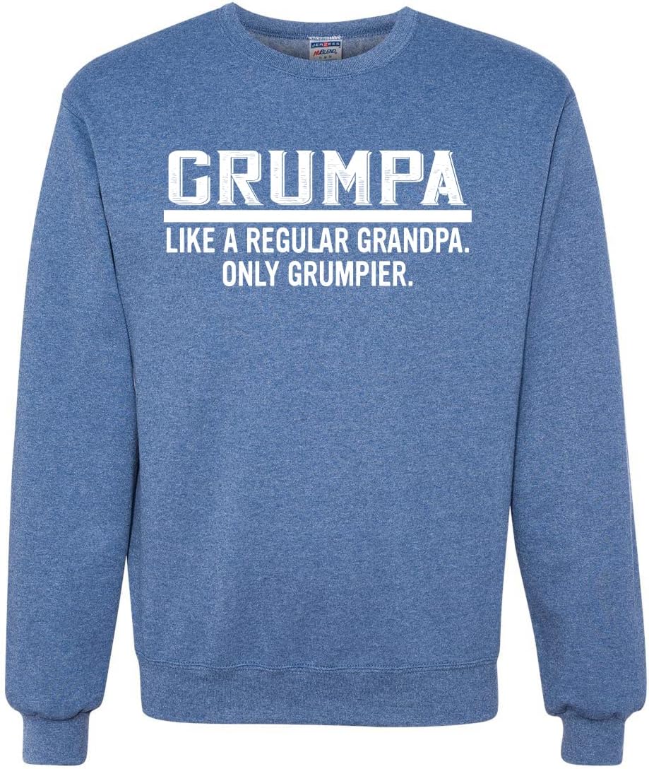 Wild Bobby Grumpa Like A Regular Grandpa Only Grumpier Funny Gift Father's Day Unisex Crewneck Graphic Sweatshirt