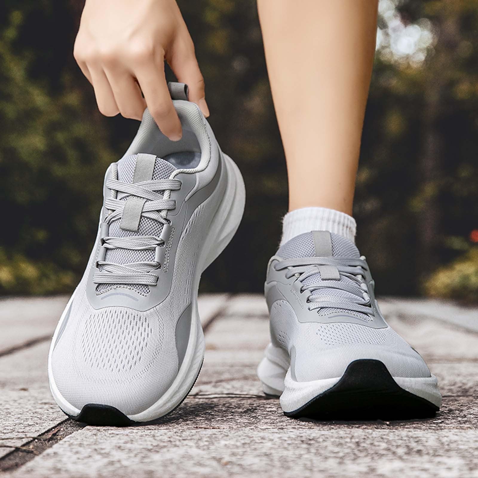 Scarpe Uomo Running Sneakers Uomo Estive Scarpe Pianta Larga da Ginnastica Donna Traspiranti con Punta Larga - Sneakers Casual in Rete Allacciate per Uso Quotidiano e Calzata Comoda Sneaker Basket