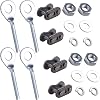 Chain Adjuster Tensioner Compatible with Honda XR50R XR70R CRF70F CRF80F CRF100F CT70 XL75 XL80S XL100S XR100 with 4pcs 420 Chain Connector Links