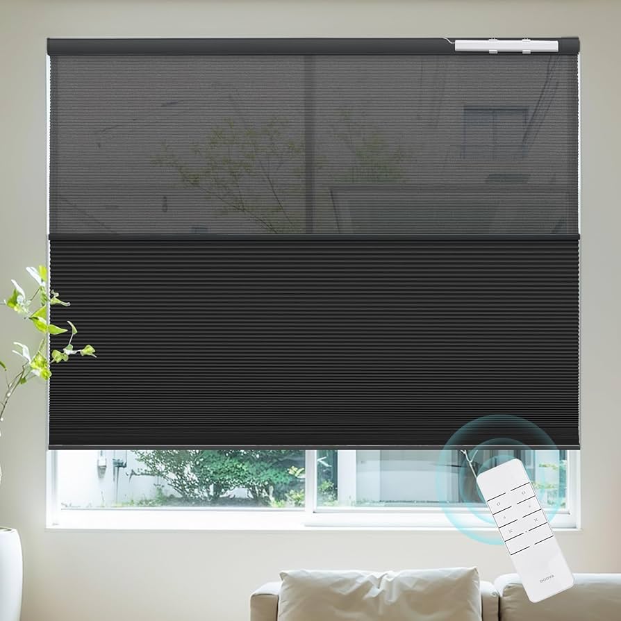 Amazon｜Adliy 電動ツインハニカムシェード 電動ツインハニカム