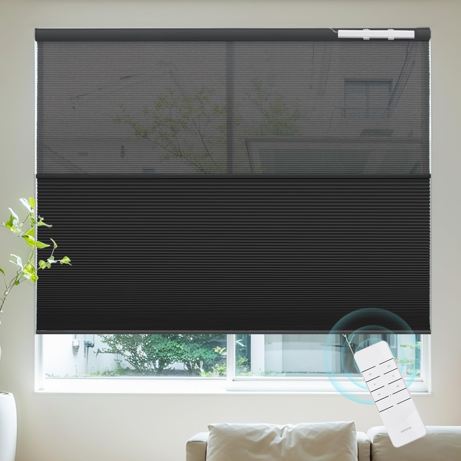 Amazon｜Adliy 電動ツインハニカムシェード 電動ツインハニカム