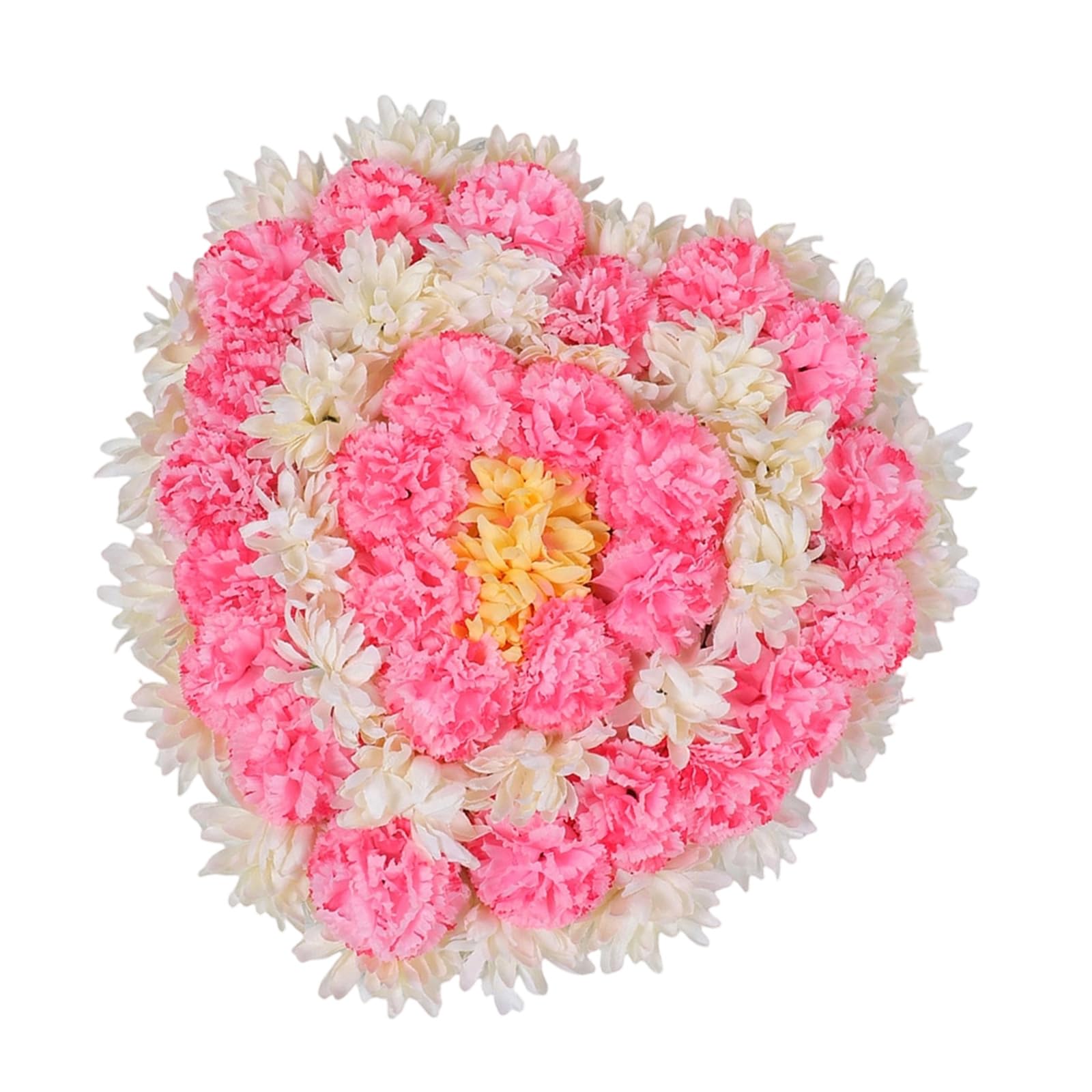 YROHGKPN Realistic Silk Chrysanthemums Arrangement or Remembrance Ceremonies Fade Proof Artificial Flower Decoration Weather Resistant Artificial Flower