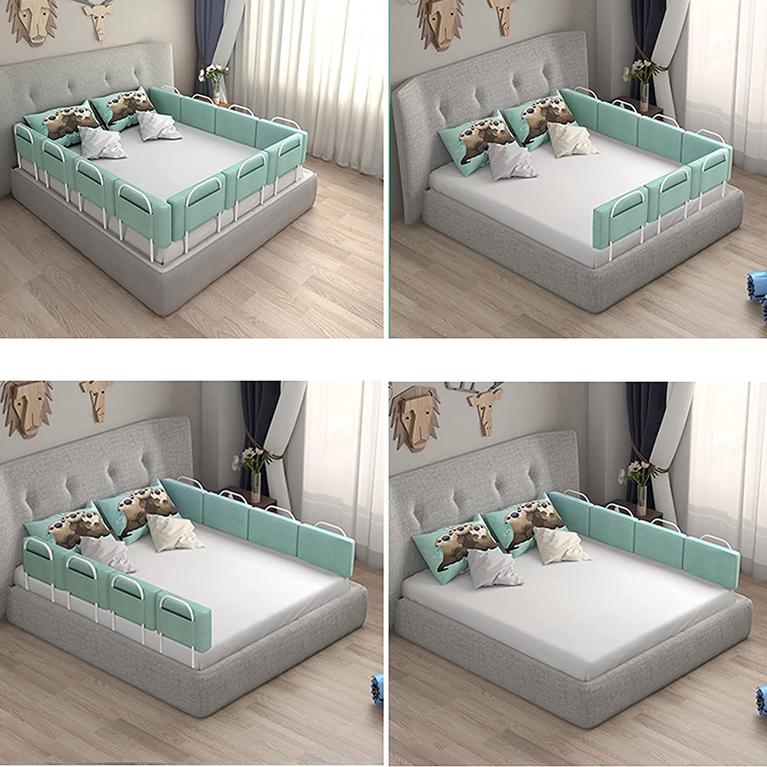 Barandilla de Seguridad Ajustable para Cama, barandilla anticaídas para Cama, Protector de barandilla para Cama, Barrera de Seguridad para Cama Infantil, Protecciones de Seguridad