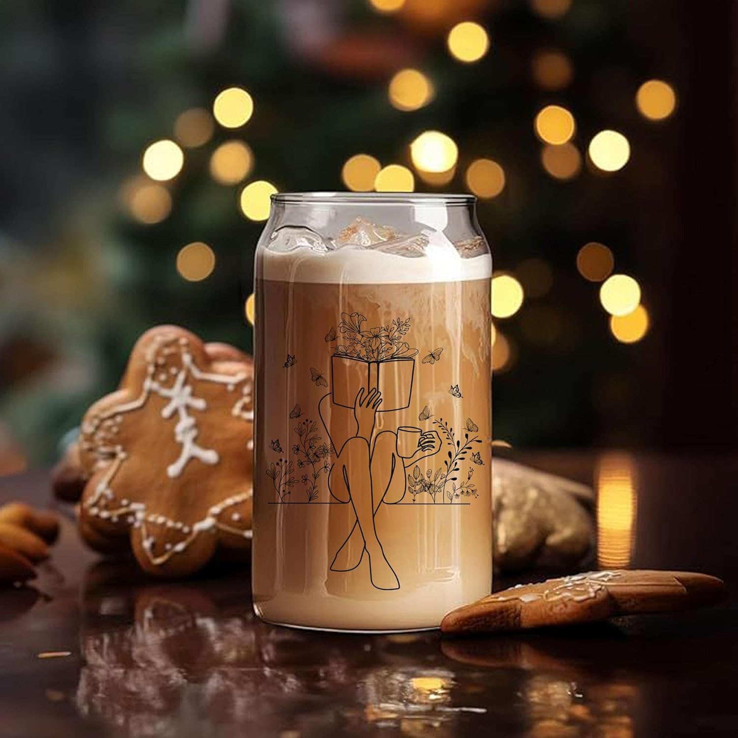 BOBAPARTHOME Just One More Chapter Glass Cup With Lid, Book Lover Gifts For Women, Book Club Member Gift For BookLover, Book Themed Cup, Librarians, Bookaholics, Bookworms, Birthday For Her - Image 8