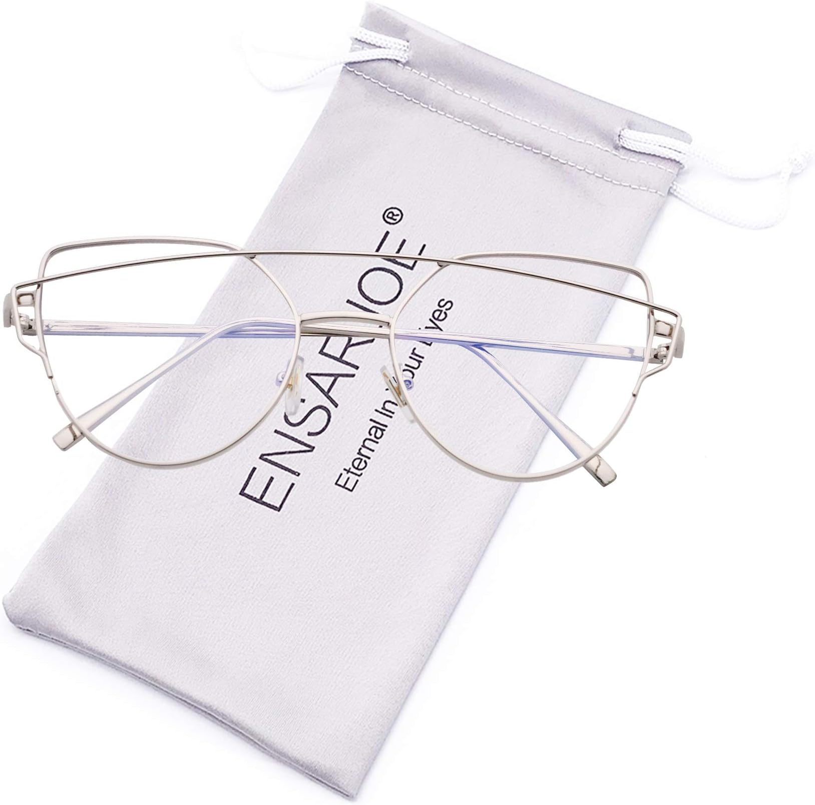 Unisex Stylish Square Non-prescription Eyeglasses Glasses Clear Lens Eyewear Frame
