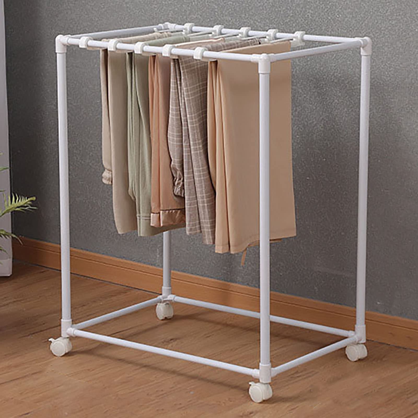 Cintres pour pantalons autoportants blancs pour jeans jupes et écharpes