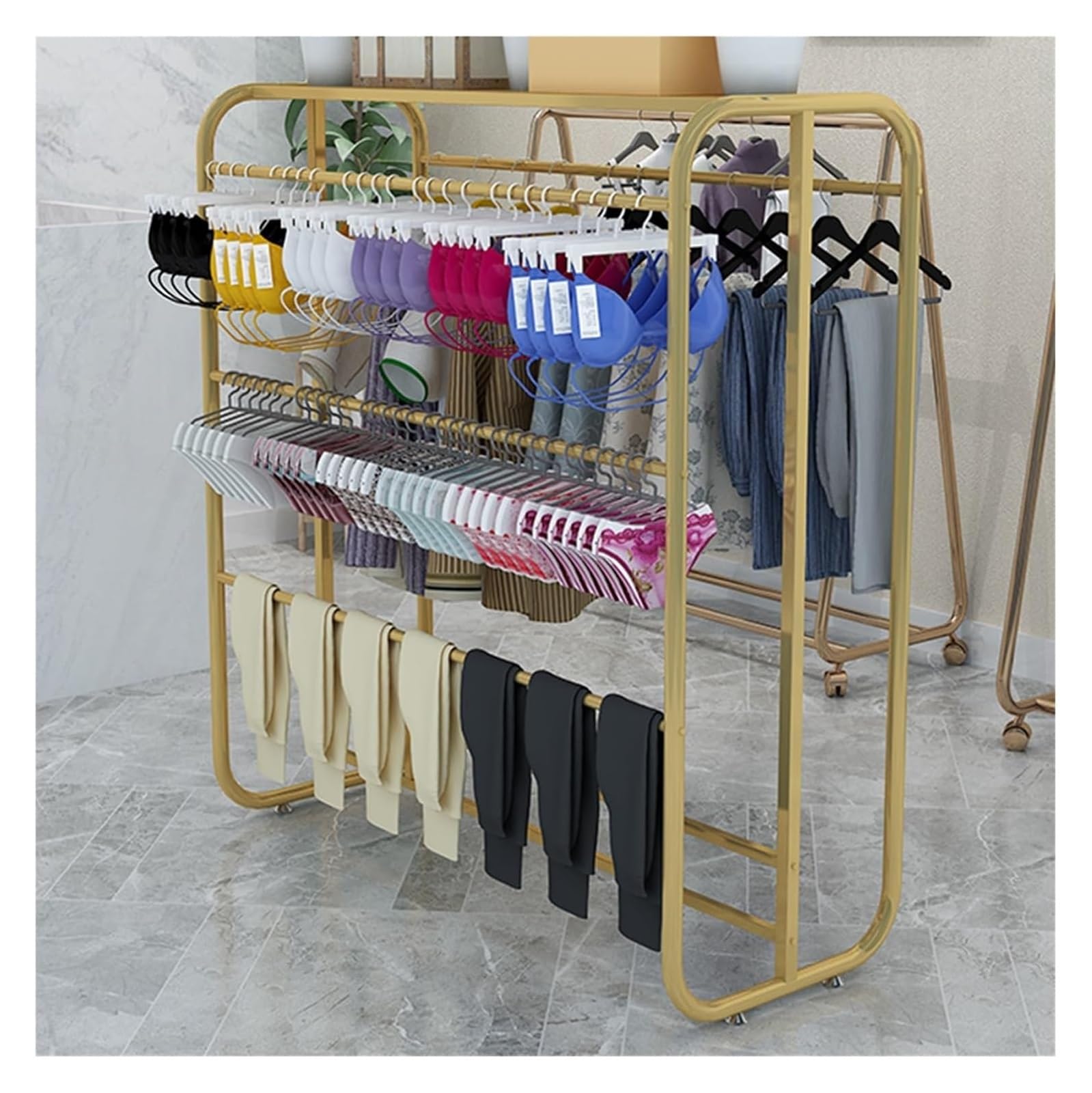 Meuble magasin de lingerie double face pour optimiser vos rayons étroits