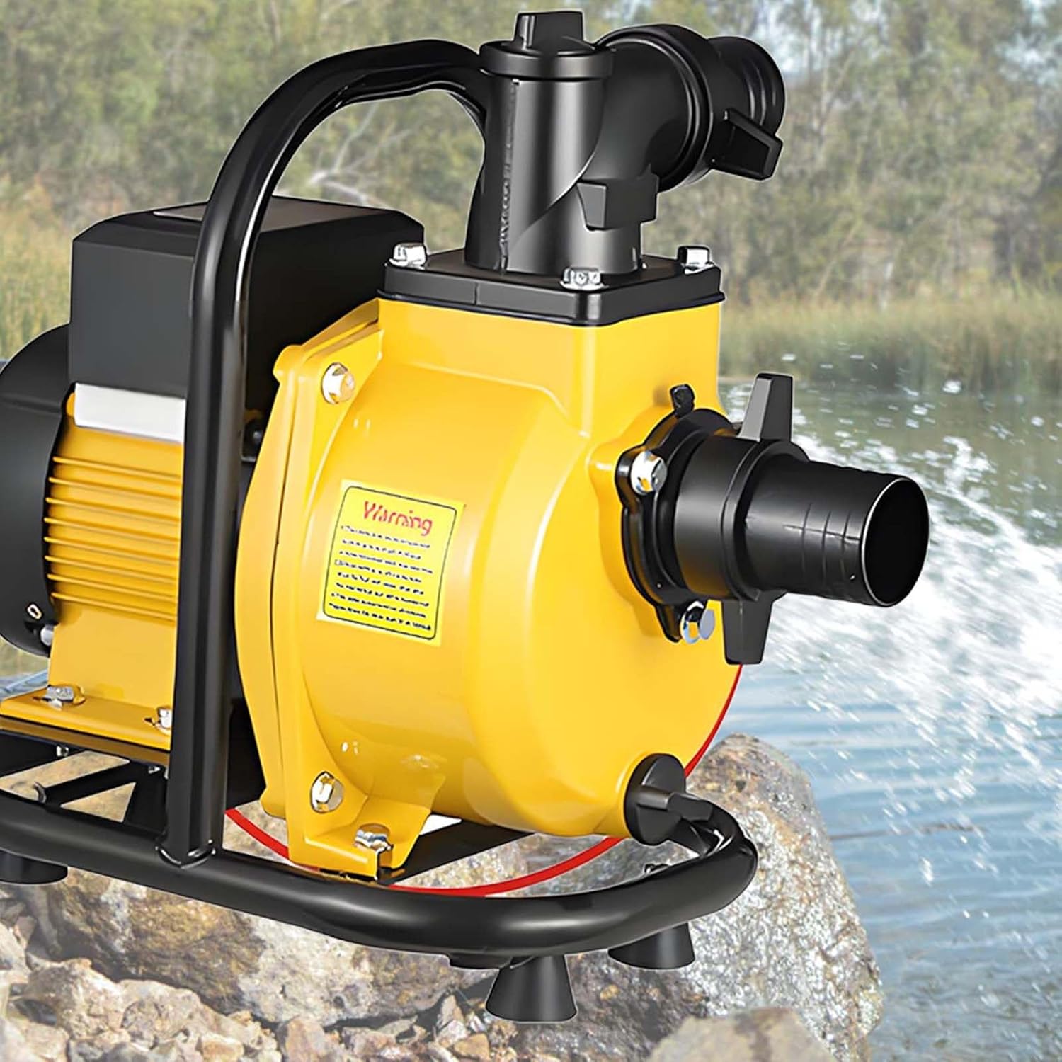 River Pumping Water Pump,DC 48V 72V,26.3 ft Deep Well Pumping Solar Water Pump,for Irrigation Agricultural Garden Home,800W72V (400W48V)