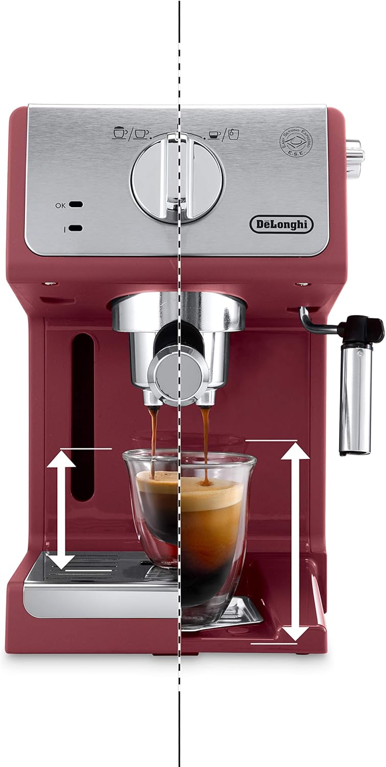DeLonghi ECP33.21.R Macchina da Caffè Espresso Manuale e Cappuccino, Caffè in Polvere o in Cialde E.S.E, 1100 W, Nero DeLonghi ECP33.21.R Macchina da Caffè Espresso Manuale e Cappuccino, Caffè in Polvere o in Cialde E.S.E, 1100 W, Nero