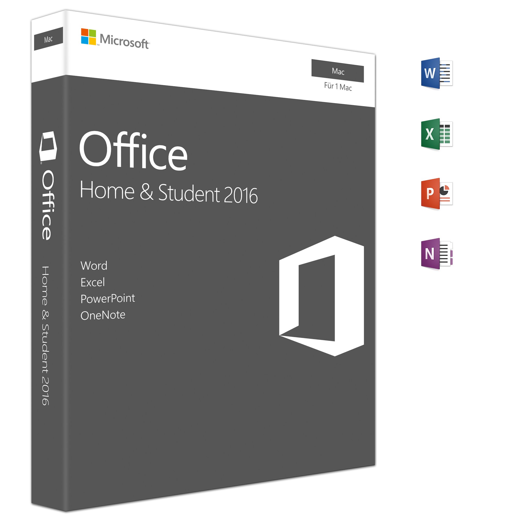 Microsoft Office Home and Student 2016 Mac Box