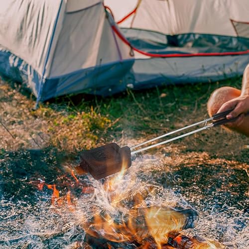 Miniatura 5 de Cocina de hierro fundido para tartas de campamento, para sándwiches de fogata (paquete de 2)