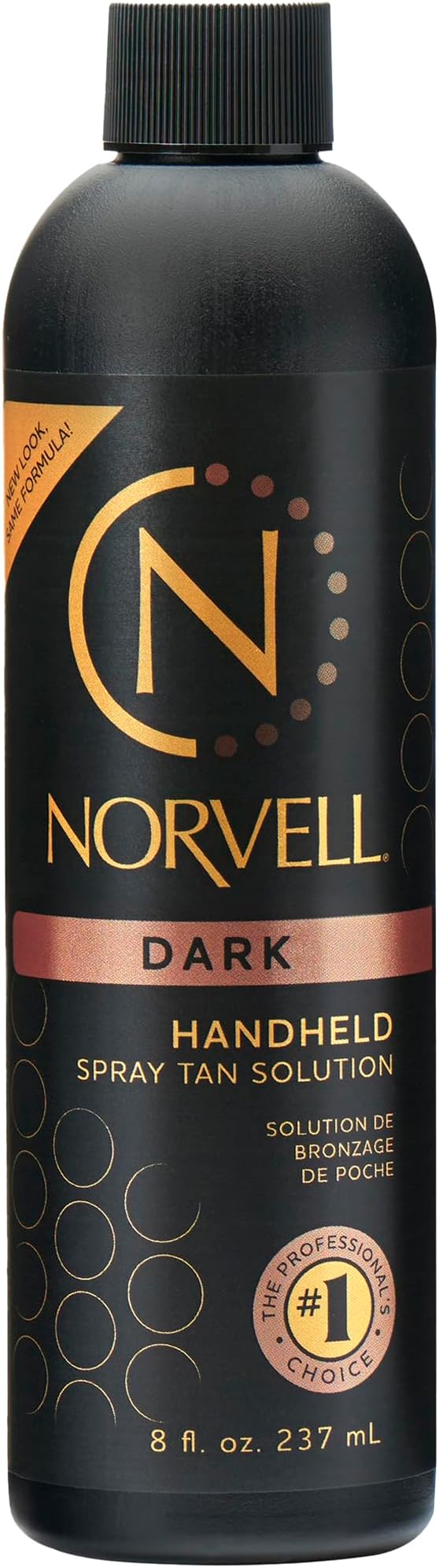 Premium Spray Tan Solution Dark 8 fl oz – Professional Sunless Tanning Formula for Deep Natural Bronze, Streak Free, Fast Drying, Long Lasting Color