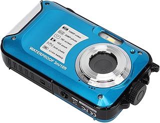 Underwater Camera, 1080P Video Resolution, 30MP Image Resolution, 10ft Waterproof Digital Camera for Camping