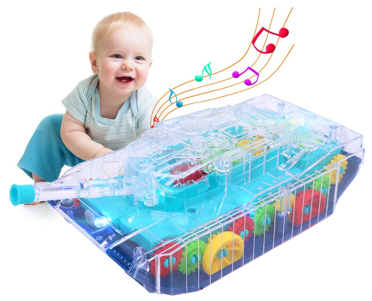 Toyshine Transparent Concept Tank Musical and 3D Lights Kids Vehicle, Toy for 2 to 5 Year Kids Baby Toy, Multicolor (B09S5JK7RD) Amazon Price History, Amazon Price Tracker