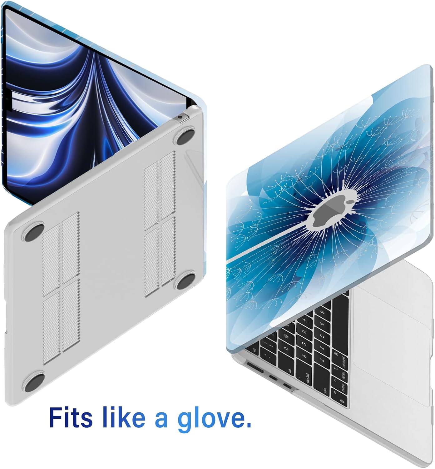 IBENZER Compatible with MacBook air 13 inch Case 2026 2025 2024 2023 2022 M4 A3240 M3 A3113 M2 A2681, HardShellCase w/KeyboardCover ScreenFilm Type-C for Mac air 13.6", Dandelion, KK-PGY+2TC - Image 6